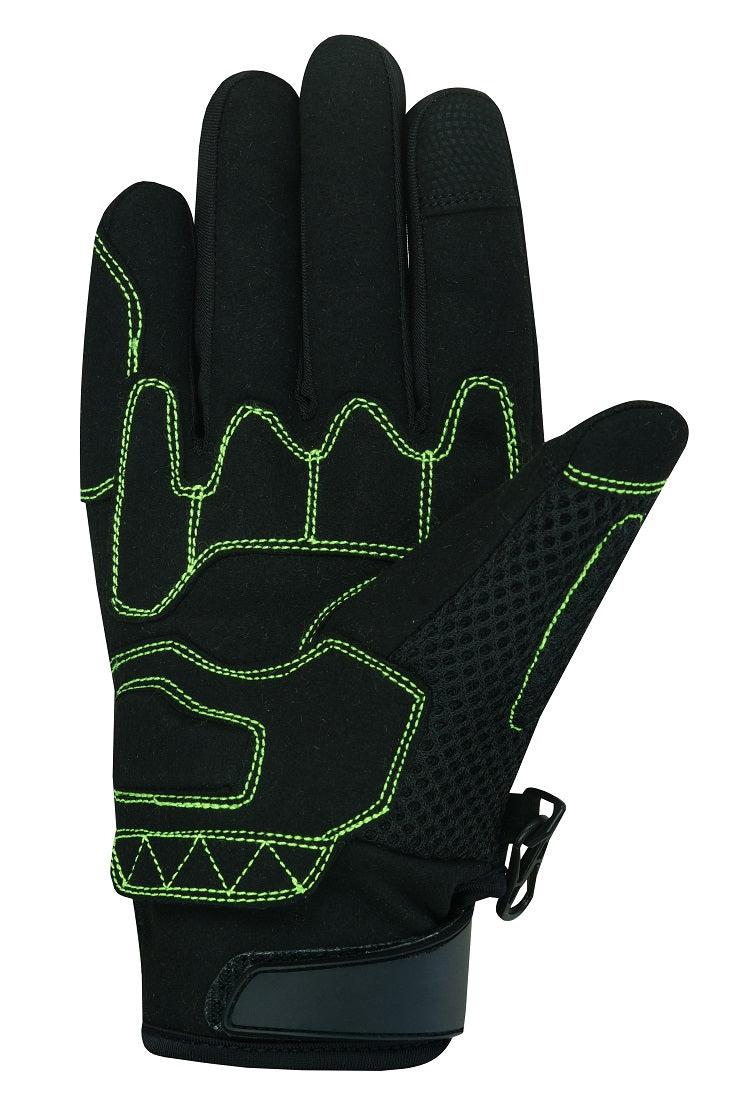 Guantes Moto Alpha Styling Citta Negro/Fluor - URA Moto