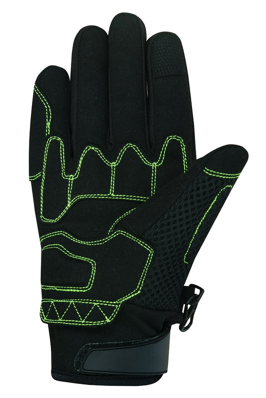 Guantes Moto Alpha Styling Citta Negro/Fluor - URA Moto