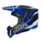 CASCO JUST1 J-22 C FLUO AZUL/NEGRO/BLANCO | Motocross Enduro Carbono - URA Moto