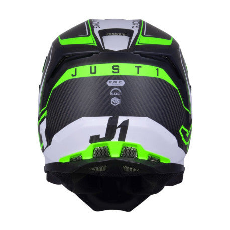 CASCO JUST1 J-22 C FLUO VERDE FLUOR/NEGRO | Motocross Enduro Carbono - URA Moto