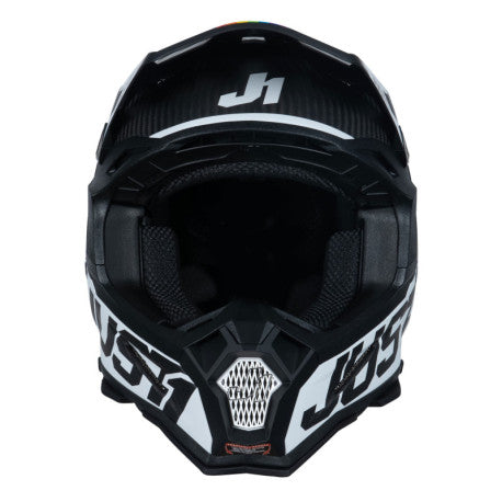 CASCO JUST1 J-22 C SPEED SIDE CARBONO/BLANCO | Motocross Enduro Premium - URA Moto