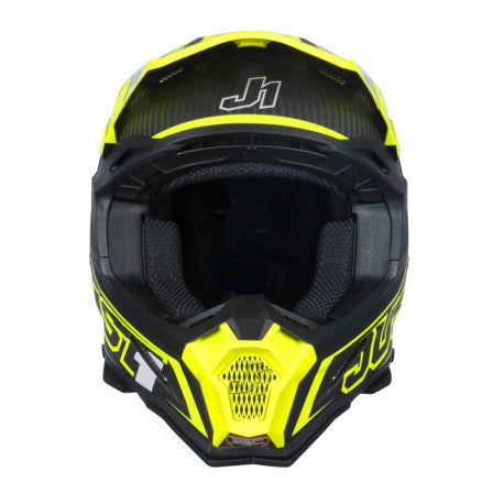 CASCO JUST1 J-22 C FLUO AMARILLO FLUOR/NEGRO | Motocross Enduro Carbono - URA Moto
