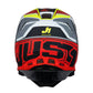 CASCO JUST1 J-22 F FRENETIK AMARILLO FLUOR/ROJO/BLANCO | Motocross Enduro - URA Moto