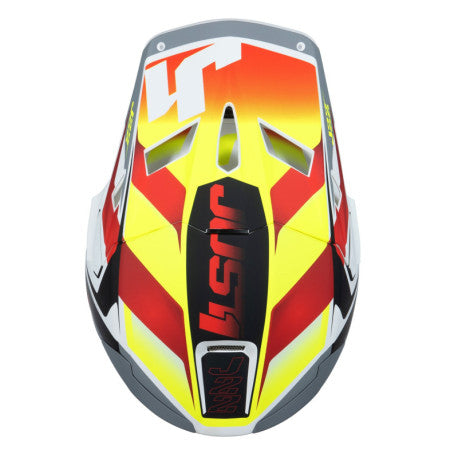 CASCO JUST1 J-22 F FRENETIK AMARILLO FLUOR/ROJO/BLANCO | Motocross Enduro - URA Moto