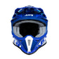 Casco Integral Moto JUST1 J-18 F HEXA Azul Blanco - URA Moto
