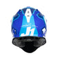 Casco Integral Moto JUST1 J-18 F HEXA Azul Blanco - URA Moto
