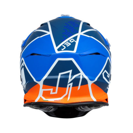 Casco Just1 J-39 Thruster azul/naranja/blanco | MX Enduro - URA Moto