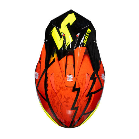 Casco Just1 J-39 Poseidon negro/fluor/rojo | MX Enduro - URA Moto