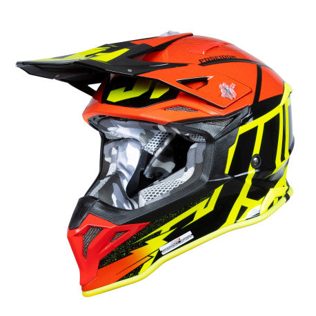 Casco Just1 J-39 Poseidon negro/fluor/rojo | MX Enduro - URA Moto