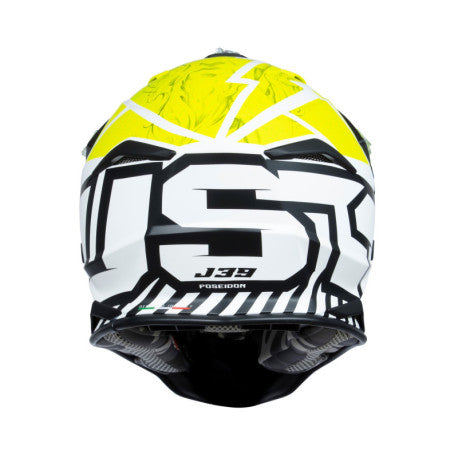 CASCO JUST1 J-39 POSEIDON NEGRO/FLUOR/BLANCO | MX Enduro - URA Moto
