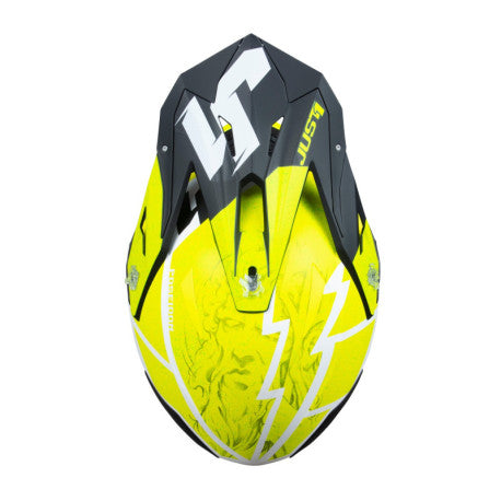 CASCO JUST1 J-39 POSEIDON NEGRO/FLUOR/BLANCO | MX Enduro - URA Moto