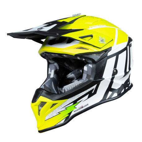 CASCO JUST1 J-39 POSEIDON NEGRO/FLUOR/BLANCO | MX Enduro - URA Moto