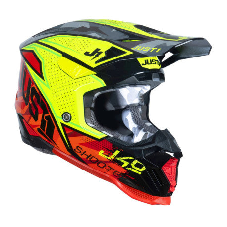 Casco Just1 J-40 Shooter Camo rojo/negro | MX Enduro - URA Moto