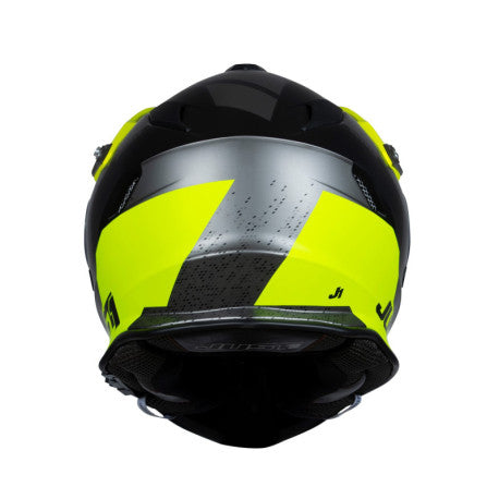 CASCO JUST1 J-34 PRO OUTERSPACE NEGRO/TITANIO/AMARILLO FLUOR | Adventure Trail Enduro - URA Moto