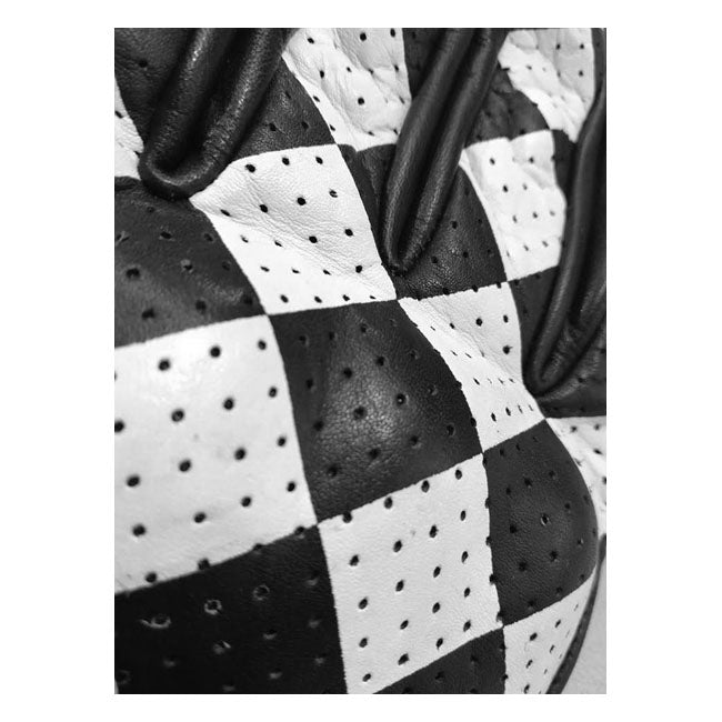 Guante Moto Holy Freedom Bullit Blanco-Negro - URA Moto