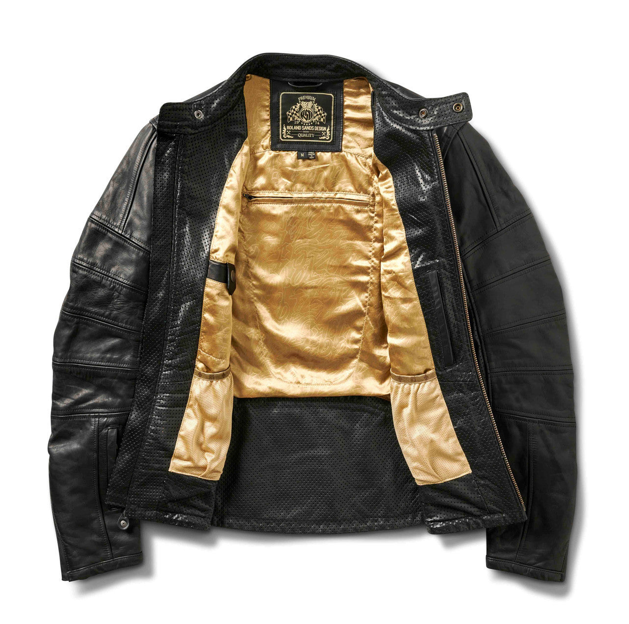 Chaqueta Piel Moto Roland Sands Design Ronin Negra - URA Moto