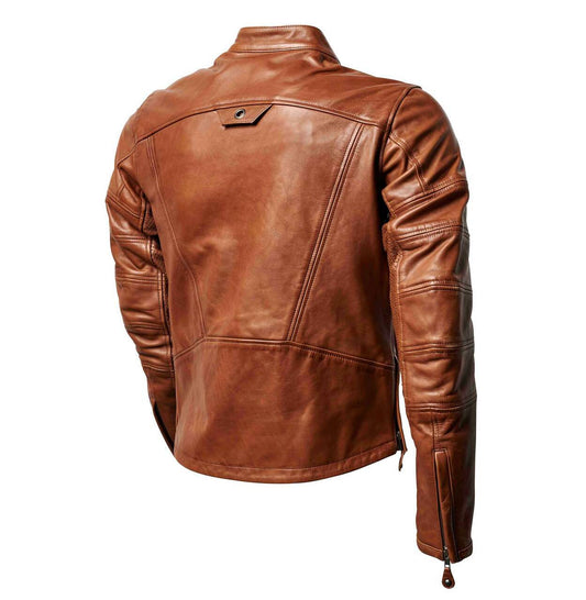 Chaqueta Piel Moto Roland Sands Design Ronin Marrón - URA Moto