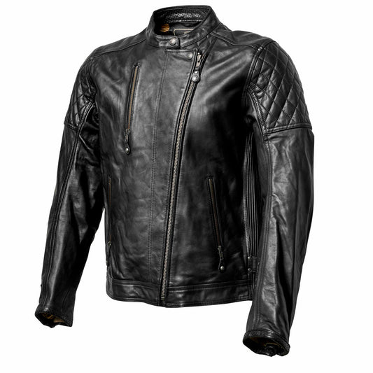 Chaqueta Piel Moto Roland Sands Design Clash Negra - URA Moto