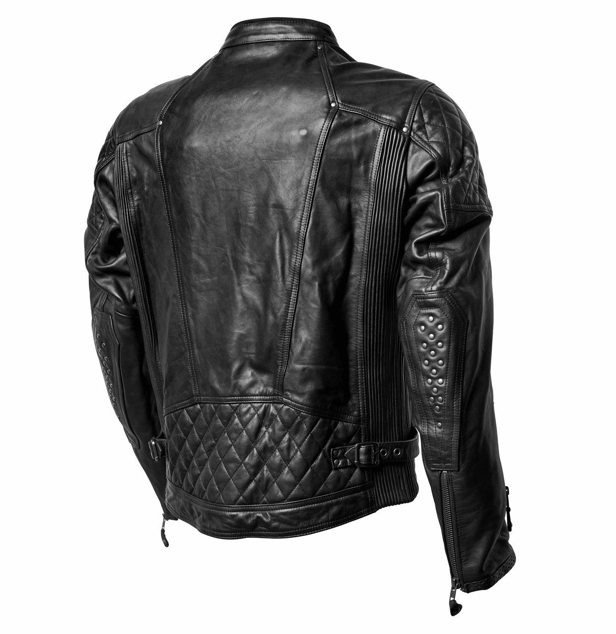 Chaqueta Piel Moto Roland Sands Design Clash Negra - URA Moto