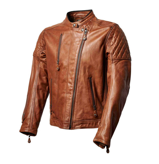 Chaqueta Piel Moto Roland Sands Design Clash Marrón - URA Moto