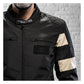 Chaqueta Moto Holy Freedom Prison Negro-Blanco Crudo - URA Moto