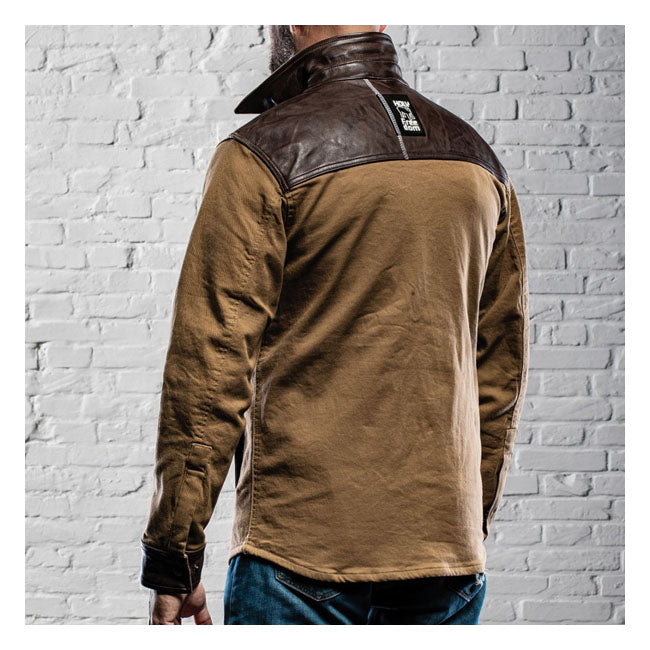 Chaqueta Moto Holy Freedom Coyote Marrón - URA Moto