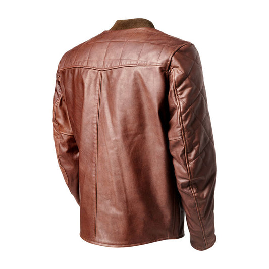 Chaqueta Piel Moto Roland Sands Hemlock Marrón - URA Moto