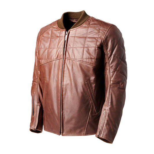 Chaqueta Piel Moto Roland Sands Hemlock Marrón - URA Moto