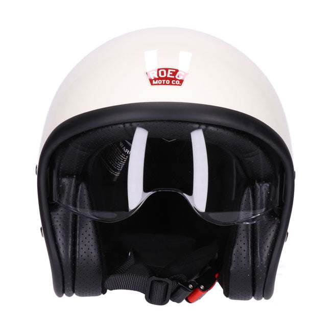 Casco moto Jet Roeg Sundown Vintage Blanco - URA Moto