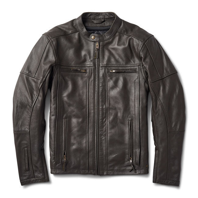 Chaqueta Piel Moto Roland Sands Design Linden 74 Marrón - URA Moto