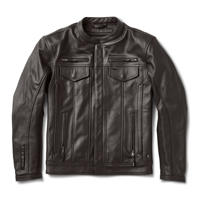 Chaqueta Piel Moto Roland Sands Design Aramount 74 Marrón - URA Moto