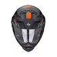 Casco Moto Scorpion ADX-2 Camino Negro-Plata-Naranja Mate - URA Moto