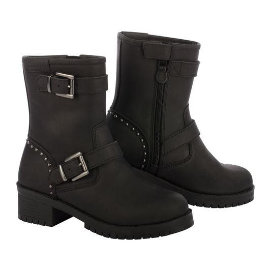 Botas Mujer Moto Segura Camille Negras - URA Moto