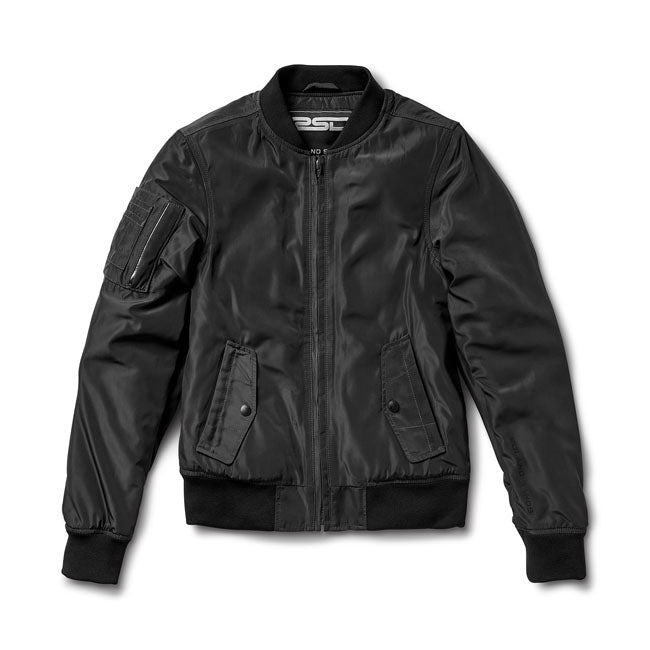 Chaqueta Bomber Moto Mujer Cambria Negra - URA Moto