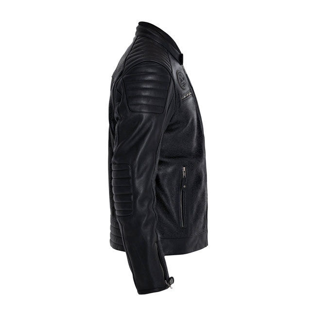 Chaqueta Piel John Doe Dexter Negra - URA Moto