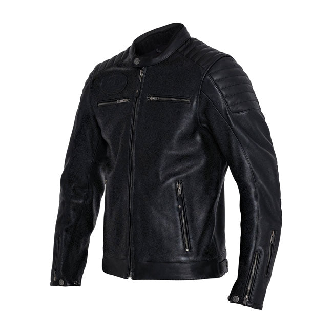 Chaqueta Piel John Doe Dexter Negra - URA Moto