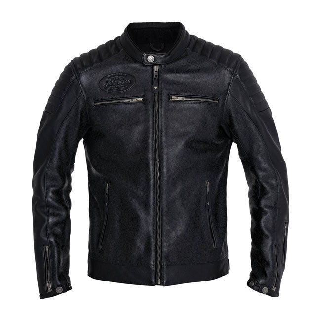 Chaqueta Piel John Doe Dexter Negra - URA Moto