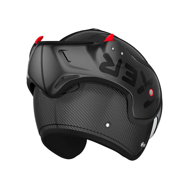 Casco moto modular Roof Boxxer Carbono Grafito - URA Moto