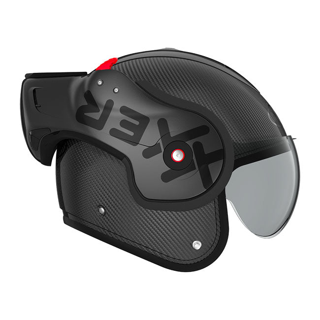 Casco moto modular Roof Boxxer Carbono Grafito - URA Moto