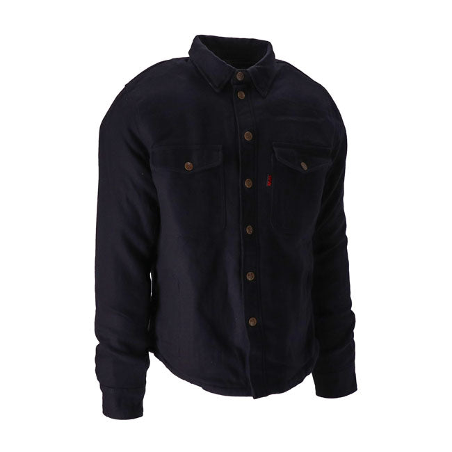 Camisa Moto a Cuadros 13 1/2 Long Run Negra - URA Moto