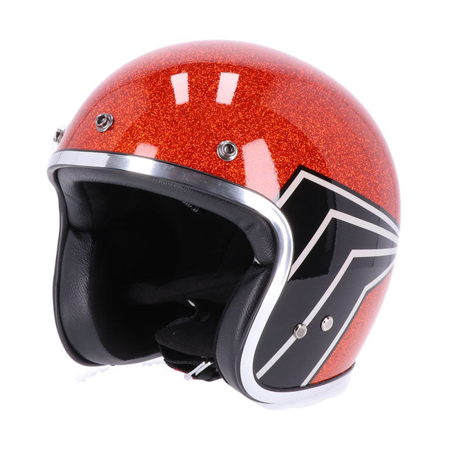 Casco moto Jet Roeg X 13 1/2 Skull Jettson Ambar - URA Moto