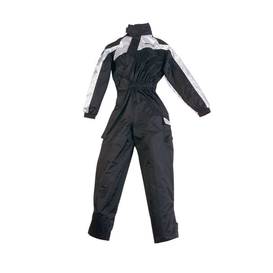 Traje de Lluvia Bering IWAKI Negro-Plata - URA Moto