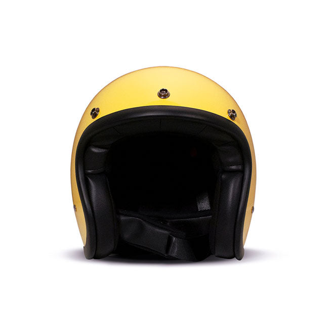 Casco Moto Jet DMD Vintage Amarillo - URA Moto