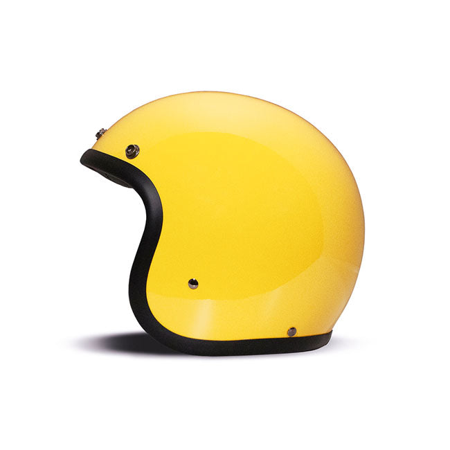 Casco Moto Jet DMD Vintage Amarillo - URA Moto