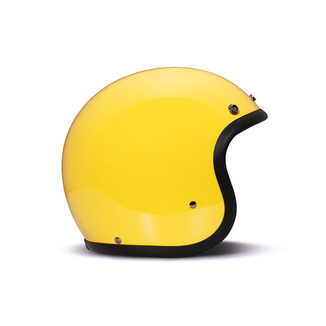 Casco Moto Jet DMD Vintage Amarillo - URA Moto