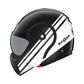 Casco moto Roof Modular Boxxer Sting Negro-Blanco - URA Moto