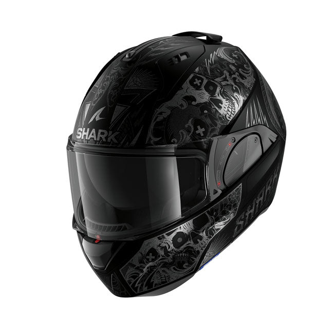 Casco moto Shark Modular EVO-ES K-ROZEN Negro Mate - URA Moto