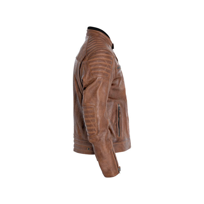 Chaqueta Piel John Doe Dexter Marrón - URA Moto
