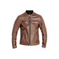 Chaqueta Piel John Doe Dexter Marrón - URA Moto