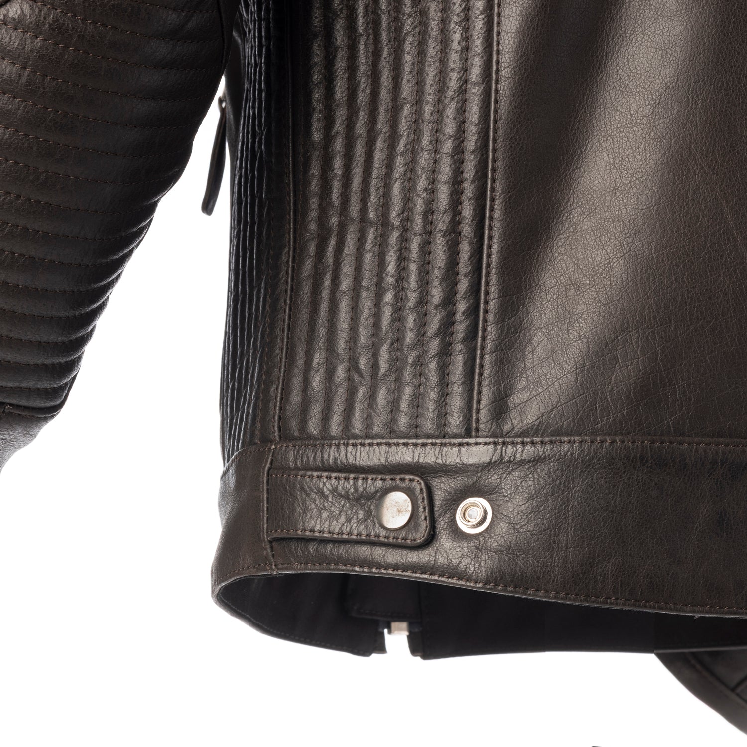 Chaqueta de Piel Atlanta-MR Marrón CE Nivel A - URA Moto